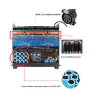 Profesyonel sınıf Td güç amplifikatörü müzik karaoke 4 kanal 2000 watt güç amplifikatörü