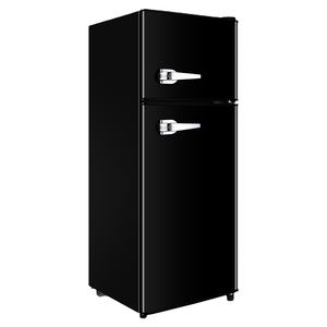 American Retro <span class=keywords><strong>Mini</strong></span> 112L Réfrigérateur à double porte pour dortoir, bureau, maison, hôtel, nouveau réfrigérateur compact - Product Image 6