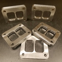 CNC usinage entretoise en acier doux T4 entrée divisée turbocompresseur bride turbo joint Turbo entretoise