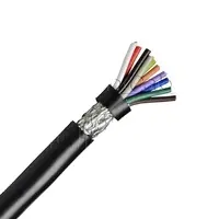 UL2464 12x22awg daha fazla çekirdek kalaylı bakır korumalı elektrik teli zincir kontrol kablosu kırmızı/mavi/siyah/sarı/pembe/beyaz/kahverengi