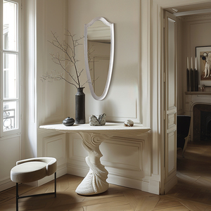 Beauvoir, miroir décoratif d'art de mur de fond classique français de luxe pour l'escalier de villa/salon/salle de réunion/hôtel 5 étoiles - Product Image 4