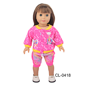 Vêtements de poupée de style américain à la mode <span class=keywords><strong>18</strong></span> pouces Sportswear Outfit Jacket and Pants Set - Product Image 3