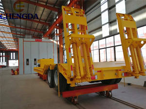 <span class=keywords><strong>Promotion</strong></span> d'usine <span class=keywords><strong>Remorque</strong></span> de camion à plateau surbaissé à <span class=keywords><strong>2</strong></span> <span class=keywords><strong>essieux</strong></span> - Product Image 4