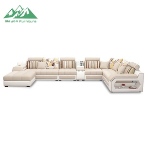 Meubles intelligents modernes en tissu en forme de U, ensemble de luxe intelligent avec musique pour salon Hydz X01, salon modulaire Hydz X01 - Product Image 1