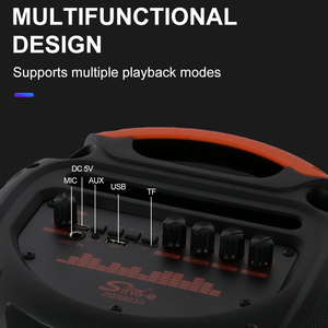 <span class=keywords><strong>Enceinte</strong></span> karaoké sans fil double 8 pouces Sing-e ZQS3328X avec super basses et grand écran LED, <span class=keywords><strong>enceinte</strong></span> <span class=keywords><strong>portable</strong></span> pour fêtes, alimentation CC - Product Image 2