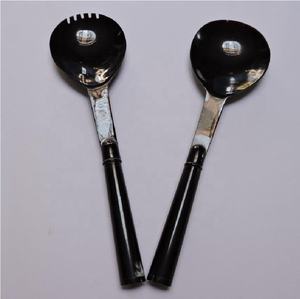 Juego de cucharillas con mango de bambú para servidor de ensaladas, bocina personalizada, venta al por mayor, herramientas de cocina personalizadas transparentes - Product Image 6