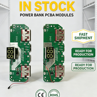 Module de circuit imprimé pour batterie externe avec affichage numérique LED, certifié CE RoHS, multi-USB et chargement rapide Type-C