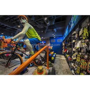 Idées de présentation de vélo moderne magasin de Sport pliant conception de disposition de détail mode casque vêtements chaussures magasin de vélo conception de détail - Product Image 4