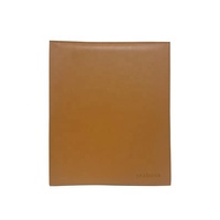 Carpeta de cuero A4 para documentos y oficina, carpeta de archivador de hojas sueltas, 3 anillos negros, A4