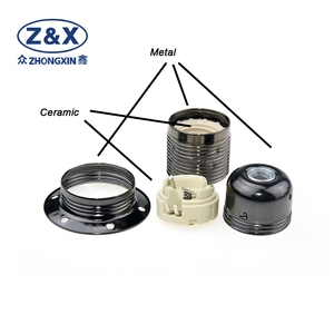 ZX Guangdong 2 años de garantía 2-Year Kitchen Lamp Holder Black Chrome Metal Screw Style ENEC Certified Safety & Convenient - Product Image 2