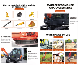 <span class=keywords><strong>Mini</strong></span>-excavatrice sur chenilles haute performance 6 tonnes HW60 - <span class=keywords><strong>Godet</strong></span> de 0,21 m³ certifié CE ISO à faible consommation de carburant pour la construction/l'agriculture - Product Image 5