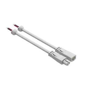 T5 T8 Diode Two-Hole Sheathed Connecting Wire Led Integrated Lamp T5 Plug Two-Core Power Cord