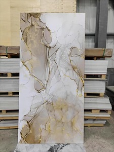 Panneau mural en marbre brillant sur mesure, panneau mural en PVC, feuilles <span class=keywords><strong>de</strong></span> plastique, panneau en PVC, feuille <span class=keywords><strong>de</strong></span> marbre UV <span class=keywords><strong>pour</strong></span> la décoration murale - Product Image 6