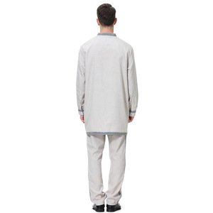 En stock : Ensemble de turbans en laine pour hommes du Moyen-Orient et ensemble Dashiki africain Kwanzaa - Tenue ethnique 2 pièces pour hommes pour les rassemblements festifs - Product Image 5