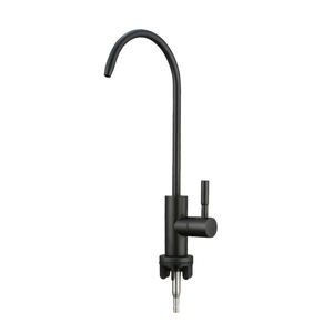 Rubinetto per il filtro di depurazione delle acque potabile nero maniglia del rubinetto accessori moderna SUS304 rubinetto della cucina - Product Image 1