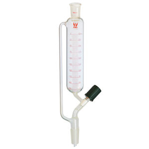 25-250ml vidro borosilicato graduado laboratório funil pressão constante equalização soltando parafuso tipo torneira funis - Product Image 1