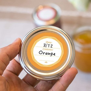 Round Waterproof Label <b>Sticker</b> For Food Storage <b>Kitchen</b> Freshness Preservation Detachable Paper Minimalist Design - Product Image 4