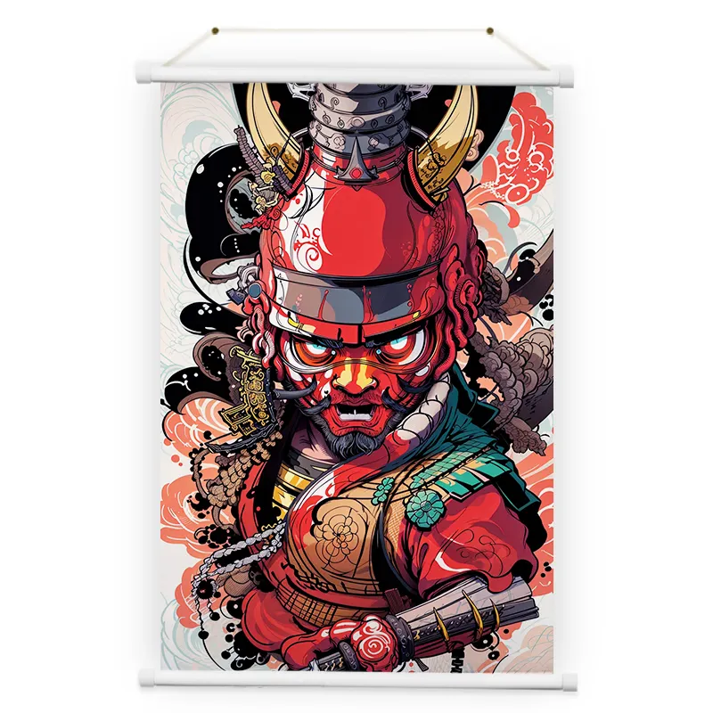 Wholesale sublimation print fabric annie scroll poster OEM art posters Japan Anime Wall scroll post fabric post scrolls banner