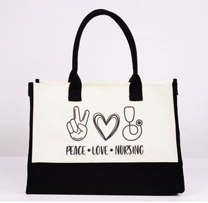 Sacs fourre-tout en vrac avec rubans ; Sacs en coton personnalisés ; Sacs à main en toile à bandoulière - Product Image 2