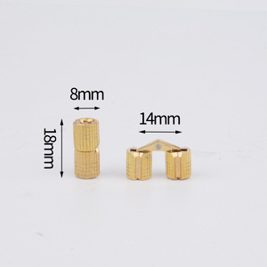 Charnière dissimulée en laiton, charnière invisible, charnière cachée pour meubles, charnière pour boîte en bois, porte de placard, quincaillerie - Product Image 3
