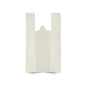 Premium White T-Shirt Plastic Bag Original <b>Raw</b> <b>Material</b> Supermarket Shopping Bags Turkey - Product Image 3