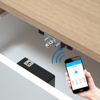 Serrure de casier électronique intelligente sans clé avec lecteur de carte IC, accès à distance sans fil et contrôle par application TTlock, serrure de cabinet RFID