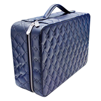Boîte de Rangement de Voyage pour Bijoux en Cuir PU avec Logo pour Colliers, Bracelets, Montres