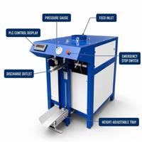 Machine de pesage et de remplissage PLC pour ciment/sable/poudre minérale, facile à utiliser, capacité de 200-300 kg/h, sacs en plastique, 50 kg