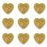 Accessoires en résine 3D en forme de griffe d'ours, 25 mm, double trou, dos plat, pierre précieuse en forme de cœur pour vêtements, sacs, accessoires de bricolage