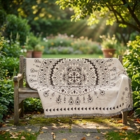 Multifunktionale Vintage-Sofadecke für den Hausgebrauch Gewebte Jacquard-Tapisserie Wurfdecke