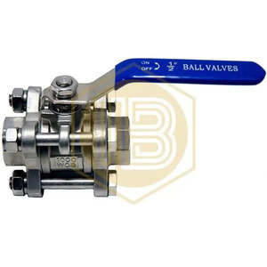 Valvola a sfera in acciaio inossidabile a tre pezzi - Product Image 5