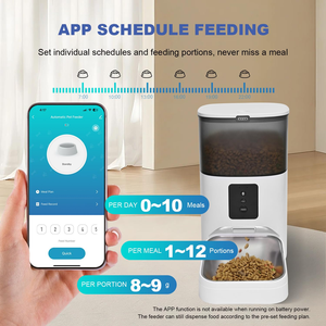 Comedero Inteligente para Mascotas de 4L con Recipiente de Acero Inoxidable, Control Remoto Automático por Wifi y Aplicación Móvil, Recargable, para Perros y Gatos - Product Image 5