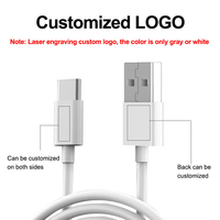 Câble de charge rapide USB-C 5V2A de 3 pieds avec logo personnalisé pour iPhone 15 16 17 Pro Max