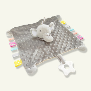 도매 유아 안전 담요 부드러운 플러시 동물 머리 디자인 부드럽고 편안한 아기 담요 - Product Image 3