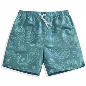 Shorts de Baño Personalizados para Niños, 100% Poliéster, Transpirables, No Tóxicos, con Estampado Digital, Cordón Decorativo y Bolsillo, Talla XXS - Product Image 3