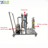 Filtre à cartouche à membrane plissée microporeuse de précision, filtre à chariot, machine à deux étages, filtration de solutions électroniques pour électrolyse