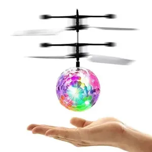 Bola De Orbe volador de levitación mágica, helicóptero Rc luminoso, juguetes voladores LED para niños, regalos creativos UFO FPV drone Ball