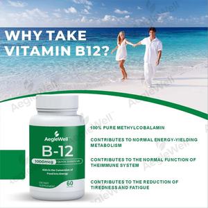 AegleWell 1000 Mcg Kapsul Vitamin B-12 untuk Kesehatan Optimal Kapsul Vitamin <span class=keywords><strong>B12</strong></span> Cocok untuk <span class=keywords><strong>Vegetarian</strong></span> - Product Image 5