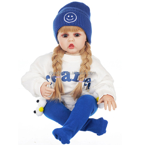 Muñeca Reborn Dearbei para Niñas, Material <span class=keywords><strong>de</strong></span> Vinilo, <span class=keywords><strong>Tamaño</strong></span> <span class=keywords><strong>de</strong></span> 50 cm a 1 m, Juguete <span class=keywords><strong>de</strong></span> Princesa para Niñas Pequeñas, Características Realistas, Regalo <span class=keywords><strong>de</strong></span> Cumpleaños - Product Image 3