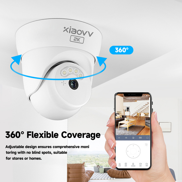 Wholesale Prices Home Smart H.265 CCTV Security Camera 3MP Full Color IP Dome Night Vision Motion Detection Two-Way Audio Cloud