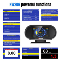 Escáner Digital OBD2 para Automóvil KONNWEI KW206, Pantalla Head-Up, Analizador de Motor Eléctrico ELM327
