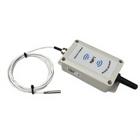 Sensor Suhu Nirkabel LoRa Industri PT100 Jangkauan Transmisi 5km Daya Tahan Baterai 5 Tahun untuk Pemantauan Lingkungan Gudang