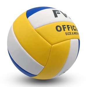 Ballon de volley-ball FVB classique bleu jaune blanc taille 5, cousu à la machine, volley-ball, <span class=keywords><strong>voleibol</strong></span> n° 5 - Product Image 2