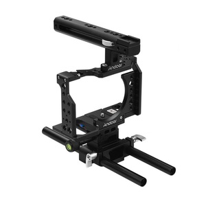 Andoer máy ảnh lồng + TOP xử lý + 15mm Rod baseplate Kit video phim làm phim ổn định hợp kim nhôm - Product Image 5
