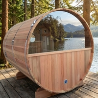 Sauna panoramique en bois bon marché à vendre