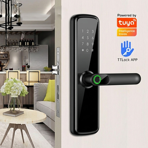 Cerradura Inteligente Electrónica para Puerta Delantera a Bajo Precio con Huella Dactilar Biométrica, Ttlock, Tuya, Código, Control por Aplicación, Cerraduras Inteligentes para Puerta - Product Image 1