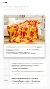 Cjh Dropshipping Quà Tặng Dệt Thủ Công Mỹ Nghệ Flannel Chăn Tùy Chỉnh Hoa Mô Hình Động Vật Điều Hòa Không Khí Chăn - Product Image 6