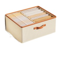 Boîte de rangement classique pour vêtements, compartiments extra-larges, rectangle, organisateur de garde-robe multifonctionnel, boîte de rangement de type tiroir pour la maison