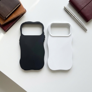 Custodia per telefono 2-in-1 con bordo ondulato per sublimazione 3D, superficie lucida, con motivi a pois, rombi e cuori, per <span class=keywords><strong>iPhone</strong></span> 17 18 Pro - Product Image 3