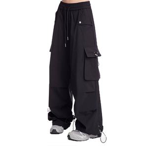 Pantalons cargo d'été pour femmes, style streetwear hip-hop, respirants, à séchage rapide, en toile, salopettes anti-rides et imperméables - Product Image 6